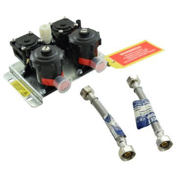 Willoughby PML2105XXS PML2 Dual Temp Pneumatic 0.5GPM Valve Assembly (No Pushbuttons or Tubing)