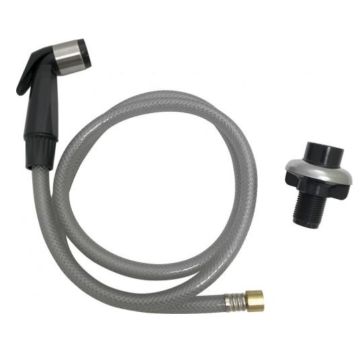 Chicago 1103-419KJKABNF Side Spray with Hose (Black) and Deck Flange