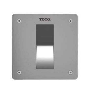 Toto TEU3LA11#SS EcoPower Concealed High-Efficiency 0.5 GPF Urinal Flush Valve 4"x4" Stainless Steel