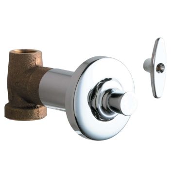 Chicago 1771-CABCP Concealed Straight Valve with Loose Key