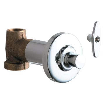 Chicago 1771-ABCP Concealed Straight Valve with Loose Key