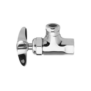 Fisher 1790-1 Polished Chrome Angle Stop 1/2"M x 1/2"F