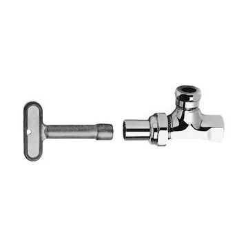 Fisher 1792 Polished Chrome Angle Stop 1/2"M x 1/2"F