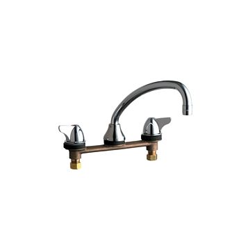 Chicago 1888-E35ABCP Concealed Hot and Cold Water Sink Faucet for Stainless Steel Coumter