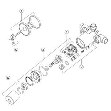 Chicago 1900 Series Shower Parts Breakdown