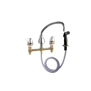 Chicago 200-A1000ABCP Concealed Sink Hot and Cold Water Faucet with Side Spray