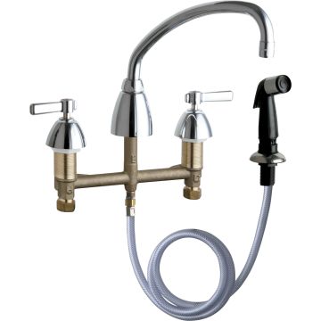 Chicago 200-AE35ABCP Concealed Hot and Cold Water Sink Faucet with Side Spray