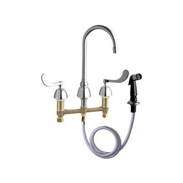 Chicago 200-AGN2AE3-317AB Concealed Hot and Cold Water Sink Faucet with Side Spray