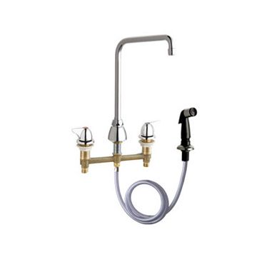 Chicago 200-AHA8-1000XKAB Concealed Sink Hot and Cold Water Faucet with Side Spray