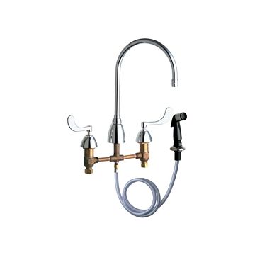 Chicago 200-AGN8AE3-317XKCP Kitchen Faucet w/ SIde Spray