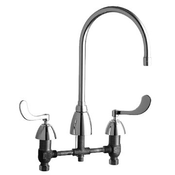 Chicago 201-AGN8AE3-317ABCP E-Cast Concealed Kitchen Sink Faucet