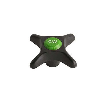 Chicago 205-CWJKNF 2-1/2" Plastic Cross Handle w/ Cold Water Index Button