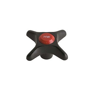 Chicago 205-HWJKNF 2-1/2" Plastic Cross Handle w/ Hot Water Index Button