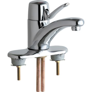 Chicago 2200-4ABCP Single Lever Hot and Cold Water Mixing Sink Faucet