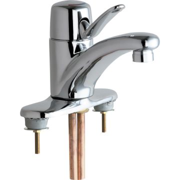 Chicago 2200-4E2805ABCP Single Lever Hot and Cold Water Mixing Sink Faucet