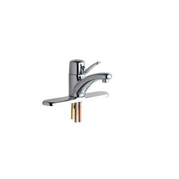 Chicago 2200-8ABCP Single Lever Hot and Cold Water Mixing Sink Faucet