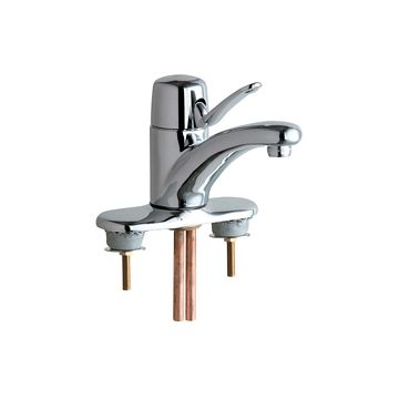 Chicago 2201-4LEPAB Single Lever Hot and Cold Water Mixing Sink Faucet