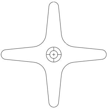 Acorn 2290-002-199 Flo-Cloz Cold Cross Handle Only