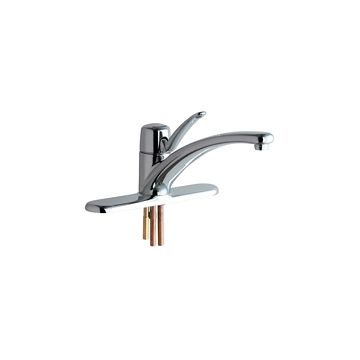 Chicago 2300-8ABCP Single Lever Hot and Cold Water Mixing Sink Faucet