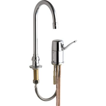 Chicago 2302-ABCP Single Lever Hot and Cold Water Mixing Sink Faucet