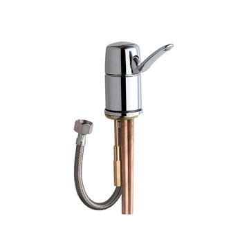 Chicago 2303-ABCP Single Lever Hot and Cold Water Mixing Sink Faucet (Discontinued)
