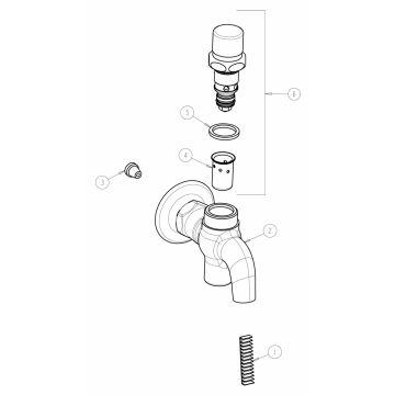 Chicago 324-CP Series Glass Filler Parts Breakdown