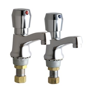 Chicago 333-665PRABCP Single Supply Metering Sink Faucet