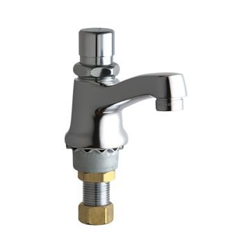 Chicago 333-E12VPPSHABCP Single Supply Metering Sink Faucet