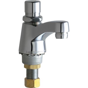 Chicago 333-SLOE12COLDABCP Single Supply Metering Sink Faucet