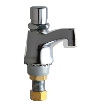 Chicago 333-SLOE12PSHCP Metering Faucet (Discontinued)