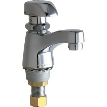 Chicago 335-E12COLDABCP Single Supply Metering Sink Faucet