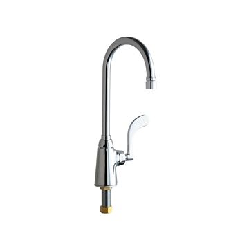 Chicago 350-317VPAXKABCP Single Supply Sink Faucet