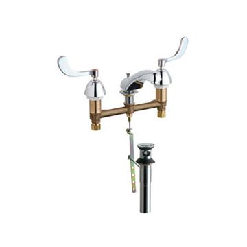 Chicago 404-317XKPOABCP Concealed Hot and Cold Water Sink Faucet with Pop-up Waste