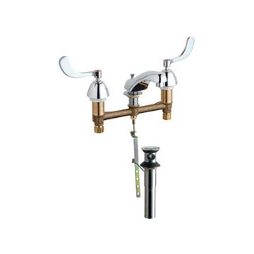 Chicago 404-V317POABCP Concealed Hot and Cold Water Sink Faucet with Pop-up Waste