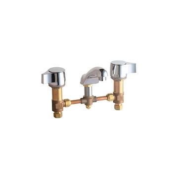 Chicago 404-V636ABCP Concealed Hot and Cold Water Metering Sink Faucet