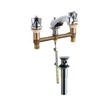 Chicago 404-VE2805-950POAB Concealed Hot and Cold Water Sink Faucet with Pop-up Waste