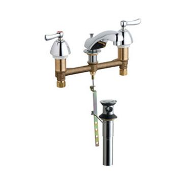 Chicago 404-VPOABCP Concealed Hot and Cold Water Sink Faucet with Pop-up Waste