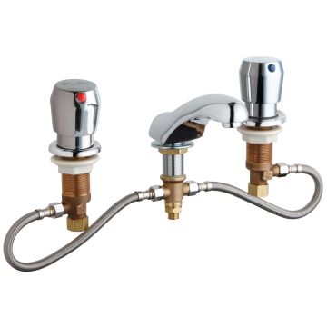 Chicago 404-HZ665ABCP Concealed Hot and Cold Water Metering Sink Faucet