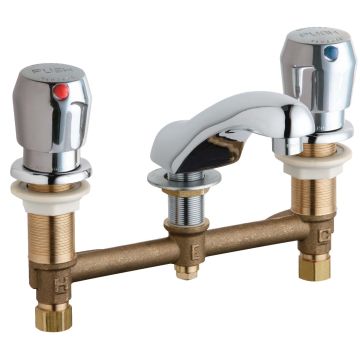 Chicago 404-V665ABCP E-Cast Concealed Lavatory Metering Faucet