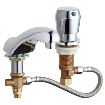 Chicago 404-VHZCW665ABCP Concealed Cold Water Metering Sink Faucet