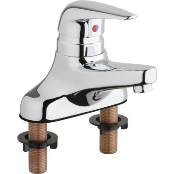 Chicago 420-ABCP Single Lever Hot and Cold Water Mixing Sink Faucet