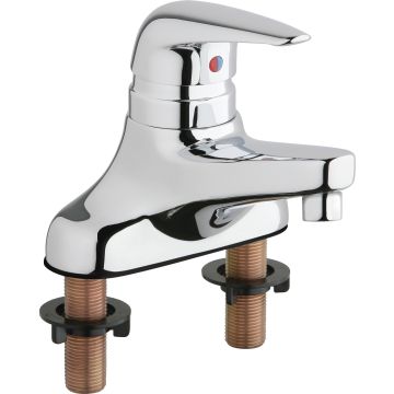 Chicago 420-E2805ABCP Single Lever Hot and Cold Water Mixing Sink Faucet