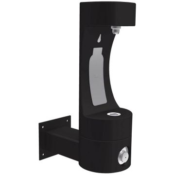 Halsey Taylor Endura II Outdoor HydroBoost Wall Mounted Bottle Filling Station - Black