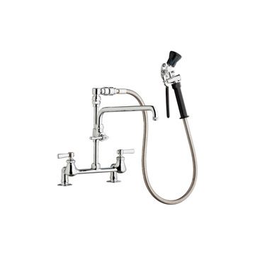 Chicago 509-SSVBL12ABCP Pre-Rinse Fitting with 613-A Adapta-Faucet