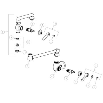 Chicago 515-CP Pot and Kettle Filler Parts Breakdown