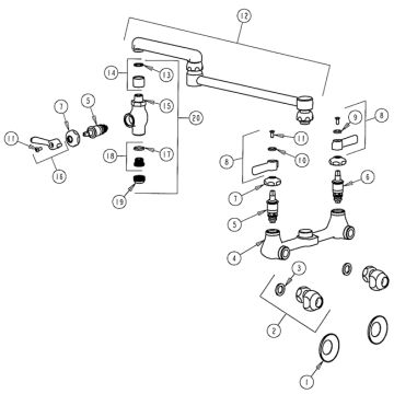 Chicago 517-GC Pot and Kettle Filler Parts Breakdown