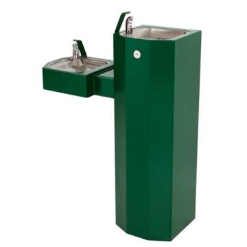 Murdock GSM54 Bi-Level Pedestal Mount Outdoor Drinking Fountain