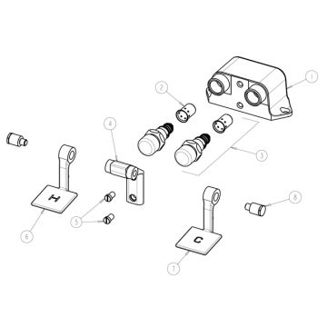 Chicago 625 Series Foot Valve Parts Breakdown