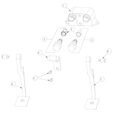 Chicago 625-LPSLO Series Foot Valve Parts Breakdown