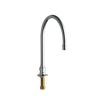 Chicago 626-GN8AABCP Remote Rigid/Swing Gooseneck Spout